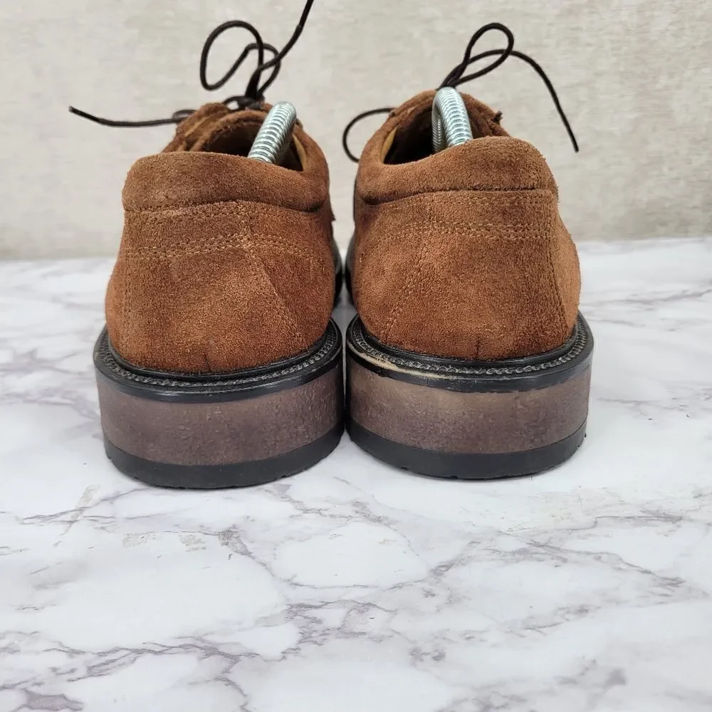 Nettleton X Esprit Vintage Brown Suede Lace Up Oxford Derby US Size 12 Euro 46